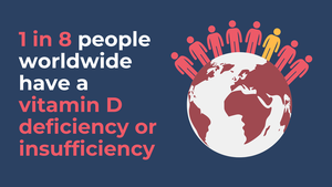 1 in 8 people worldwide have a vitamin D deficiency